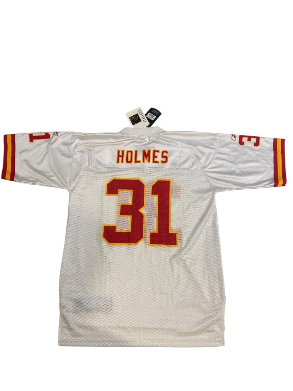 Reebok NFL Equipment Kansas City Chiefs Priest Holmes #31 Jersey White Sz Large